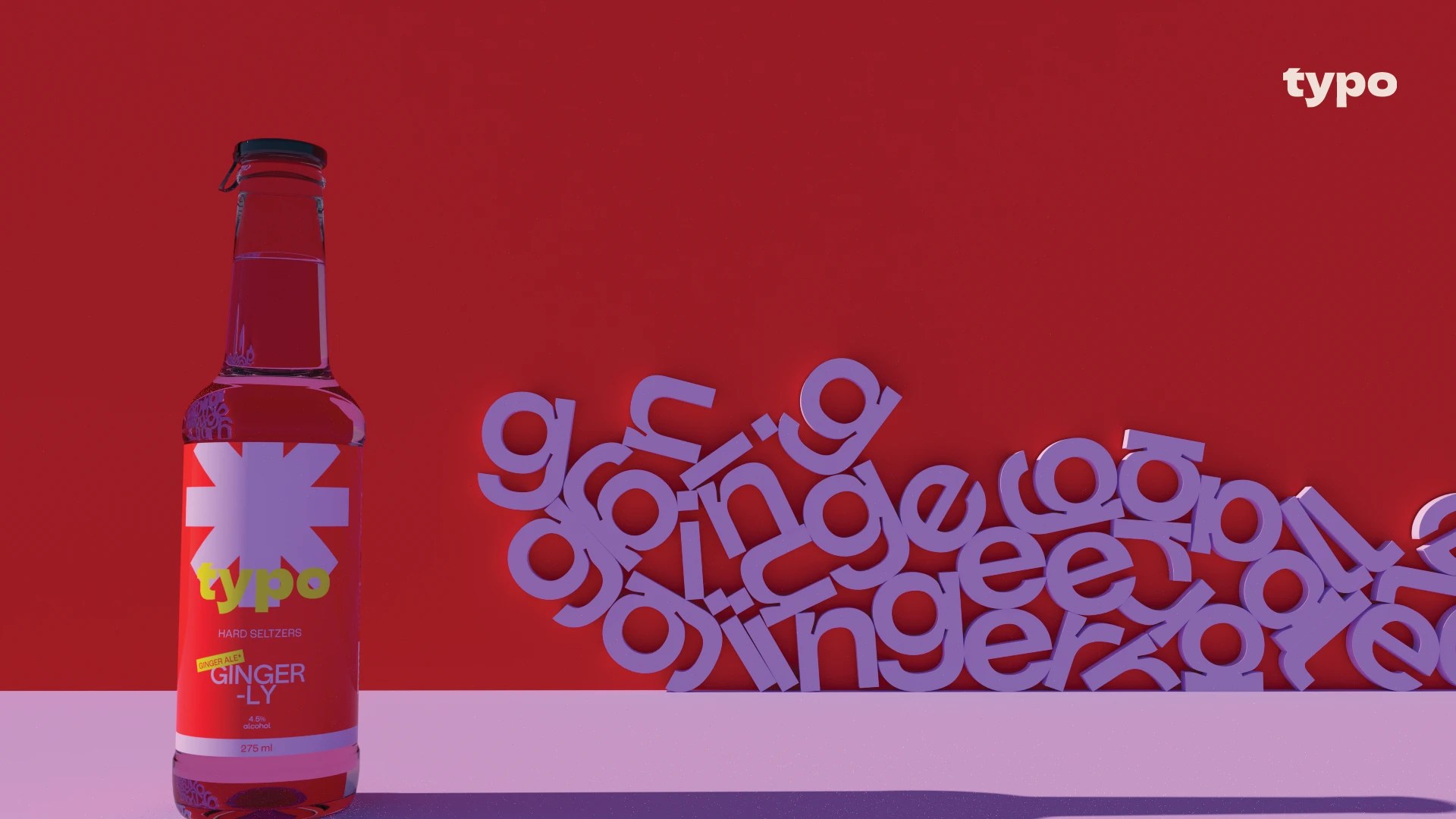 TYPO Hard Seltzer Beverage Brand Launch, Logo Design and Packaging Design