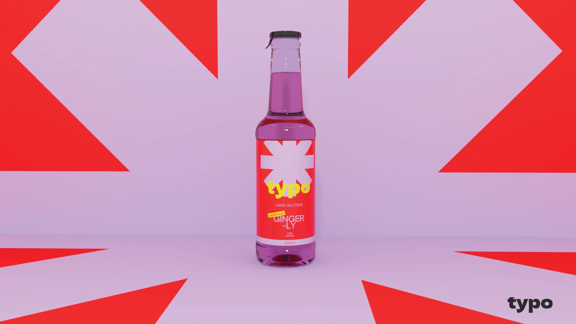 TYPO Hard Seltzer Beverage Brand Launch, Logo Design and Packaging Design