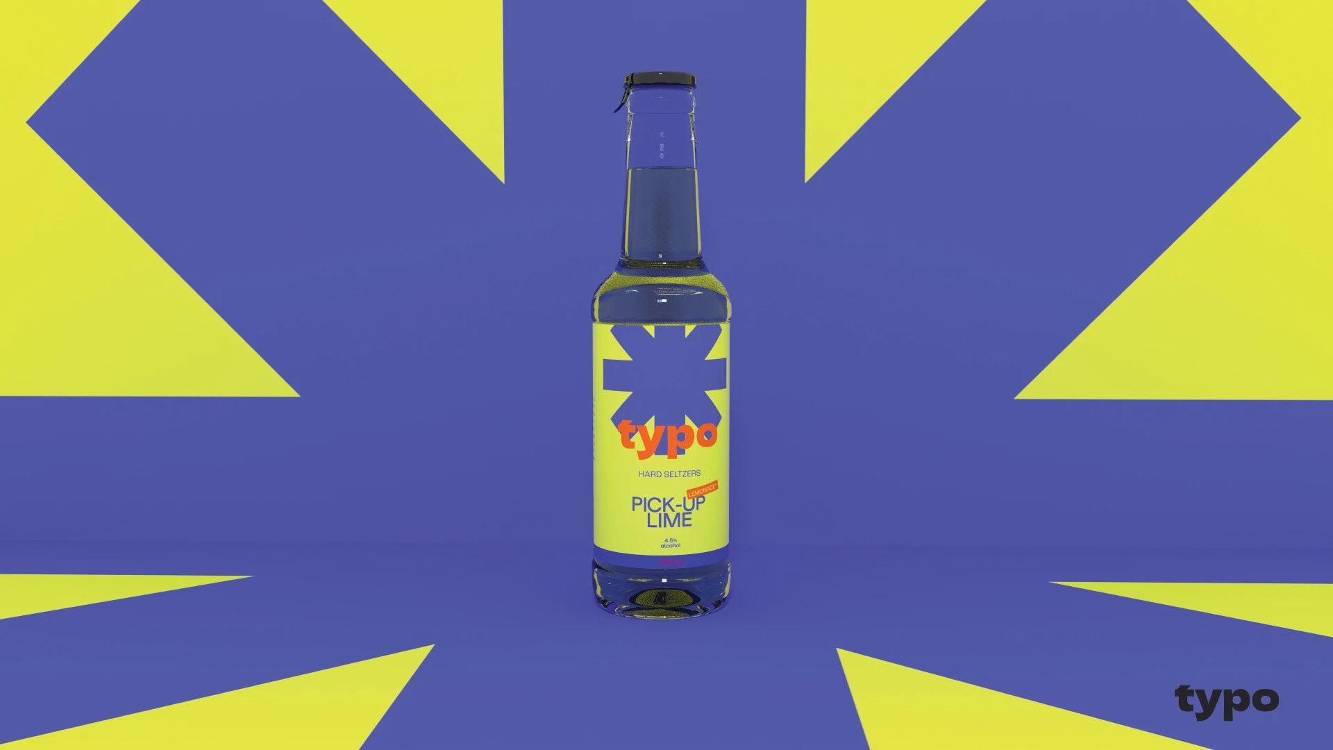 TYPO Hard Seltzer Beverage Brand Launch, Logo Design and Packaging Design