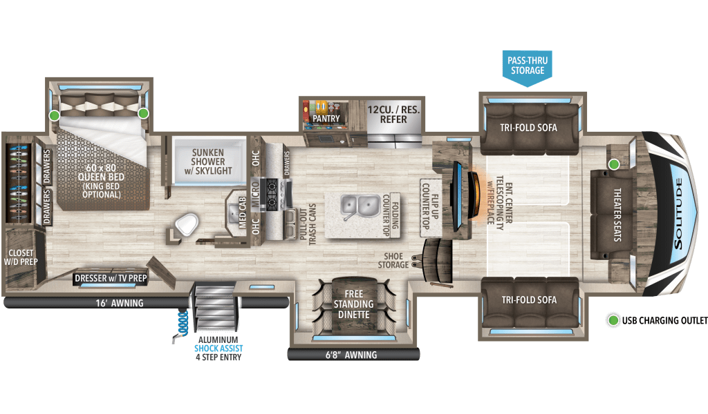 2023 Grand Design Solitude SClass 3460FLR for sale in Council Bluffs