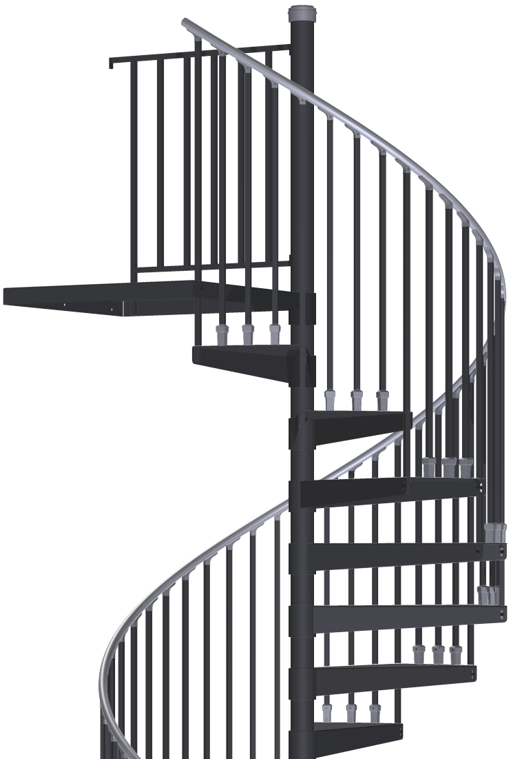 Shop For Indoor and Outdoor Spiral Stair Kits Spiral Stair Warehouse