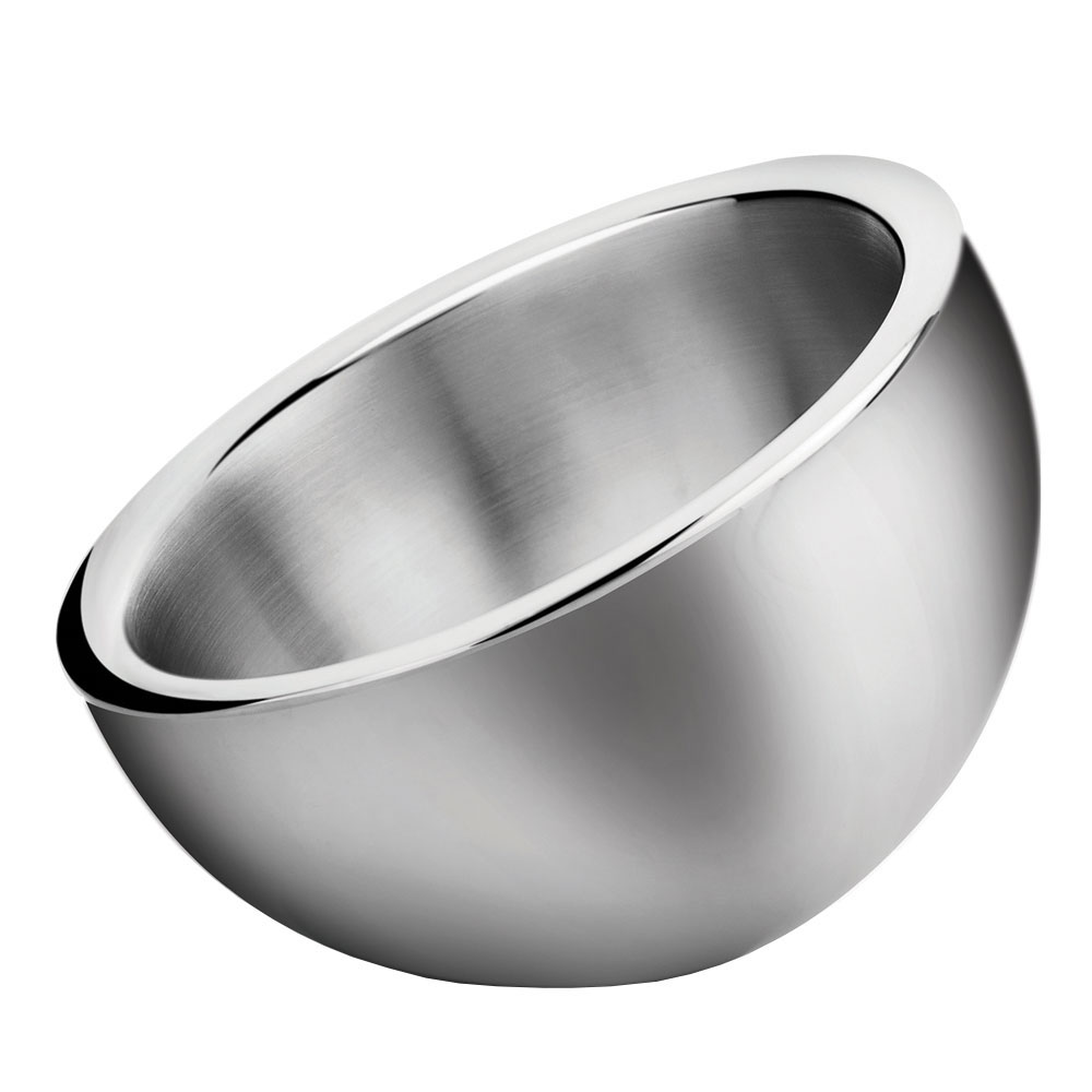 Winco DWABL Large Angled Bowl w/ DoubleWall Insulation, Stainless