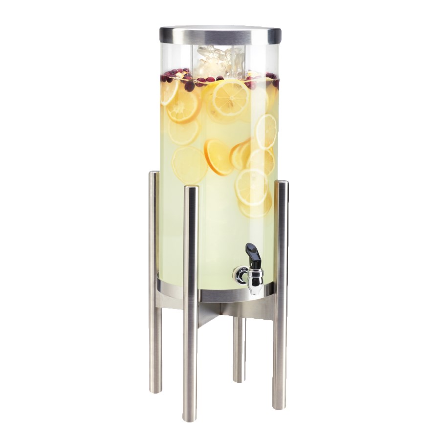 CalMil 3565355 3gal Beverage Dispenser w/ Ice Chamber Plastic w