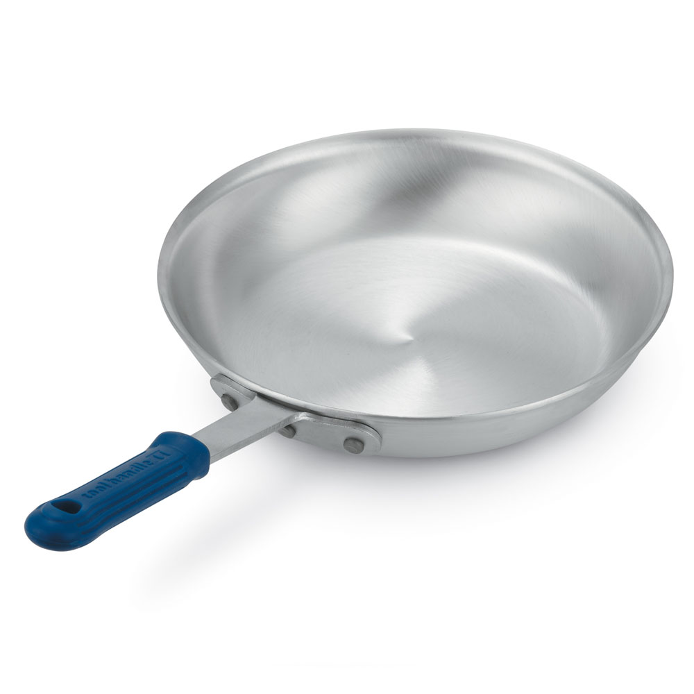 Vollrath 4012 12" Aluminum Frying Pan w/ Solid Silicone Handle