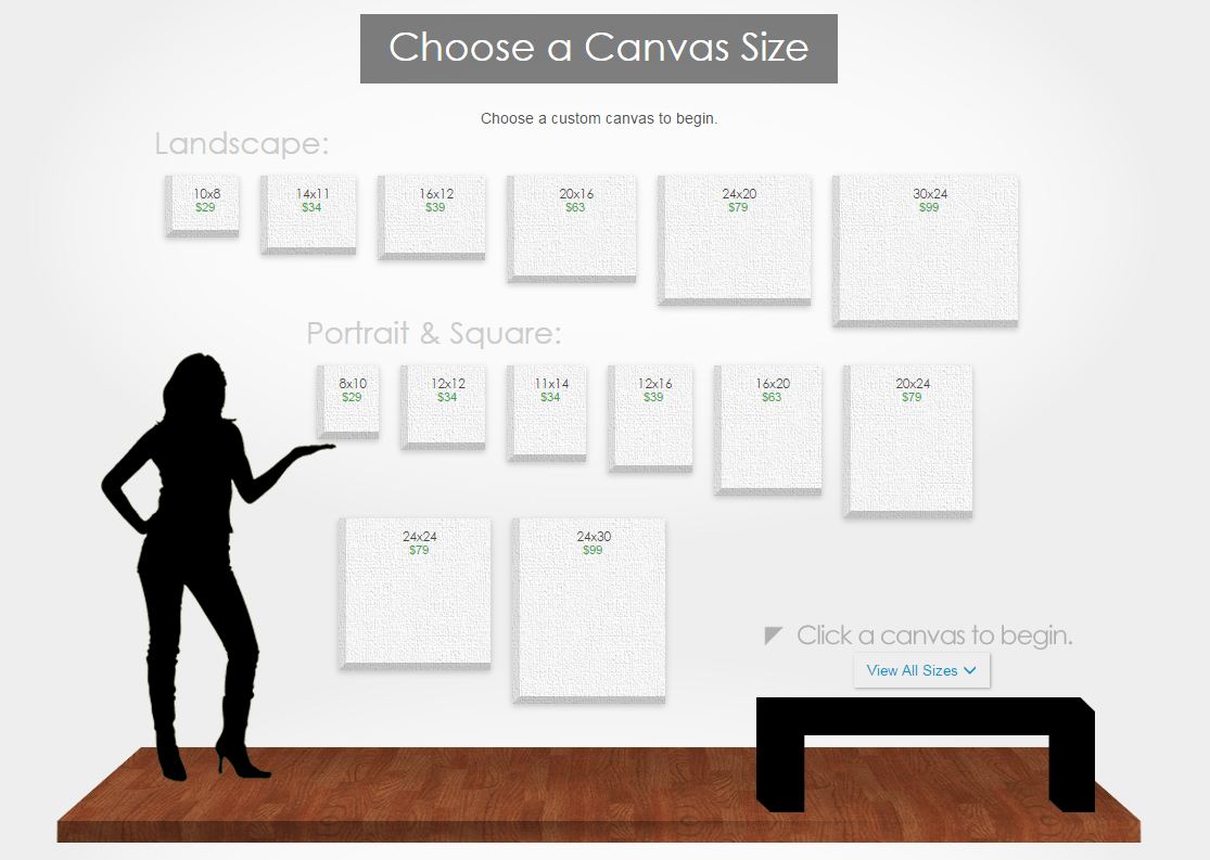 Design Your Own Canvas Online Add Photos, Text, Colors & More