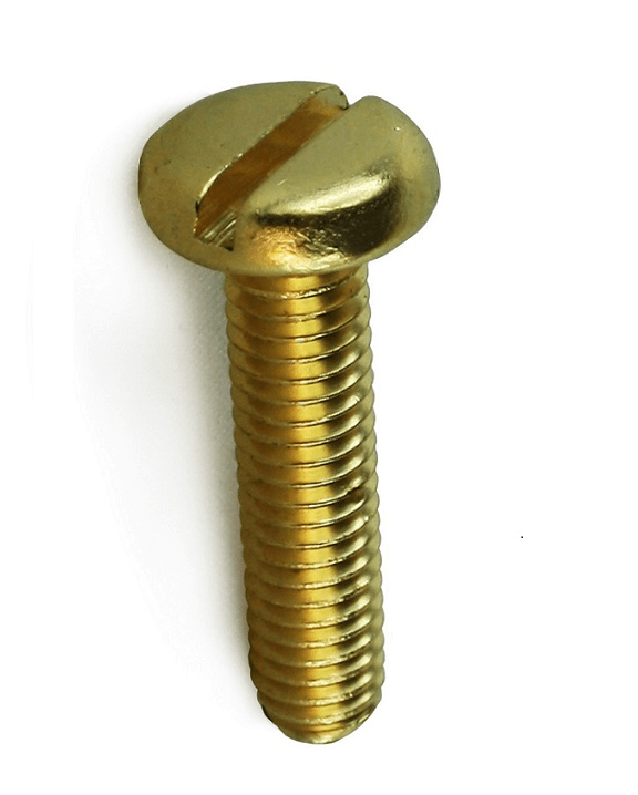 Brass Pan Head Slotted Machine Screws Fixmart