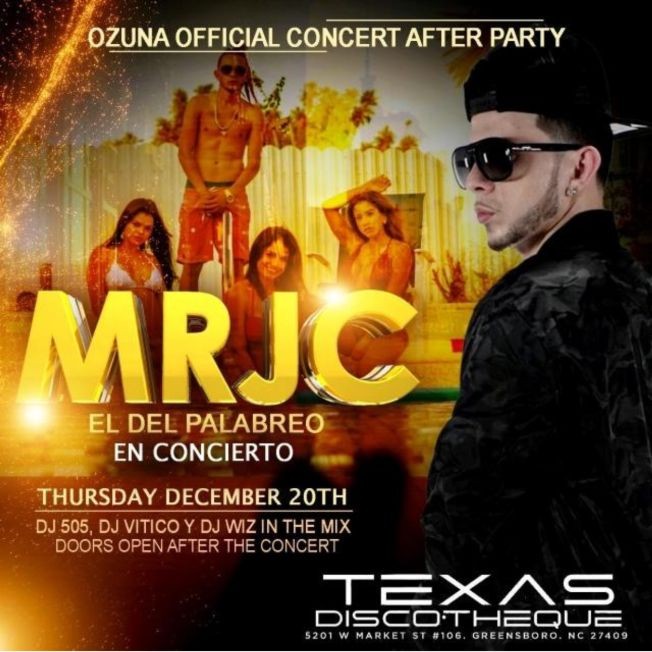 Ozuna official afterparty Greensboro NC Tickeri concert tickets