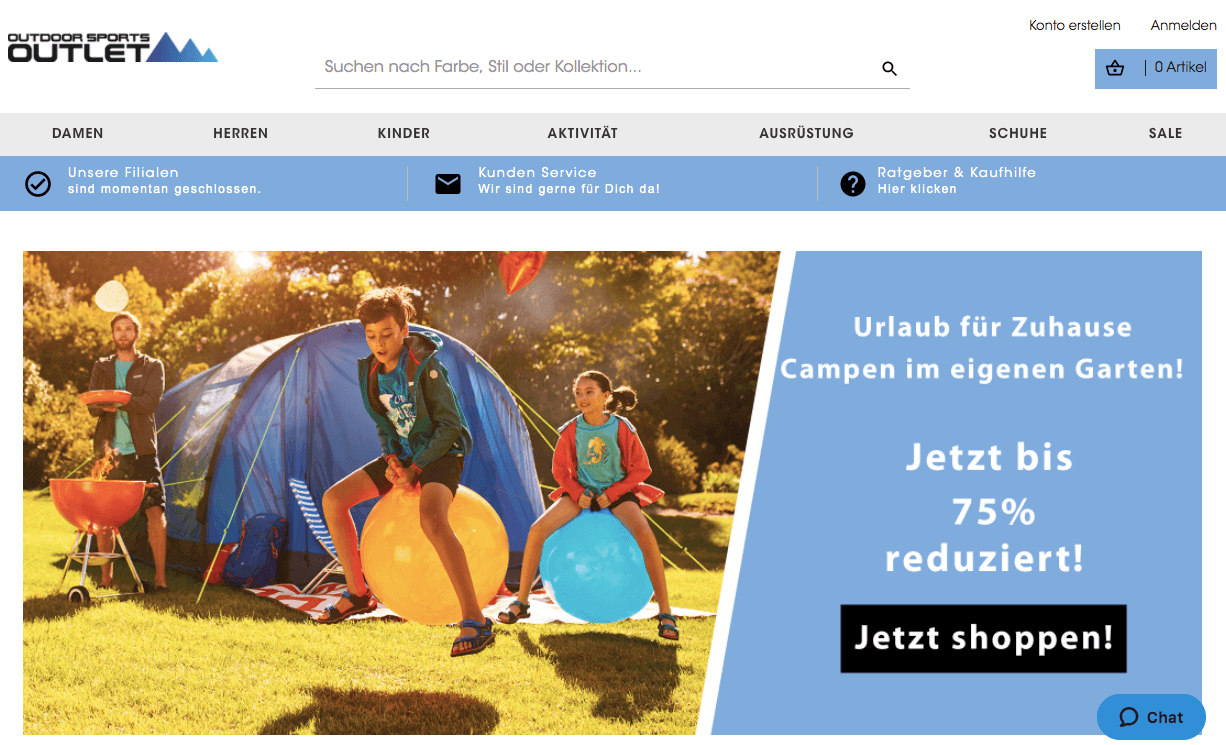 OUTDOOR SPORTS OUTLET 10€ Cashback Gutschein 2023 garantiert gültig