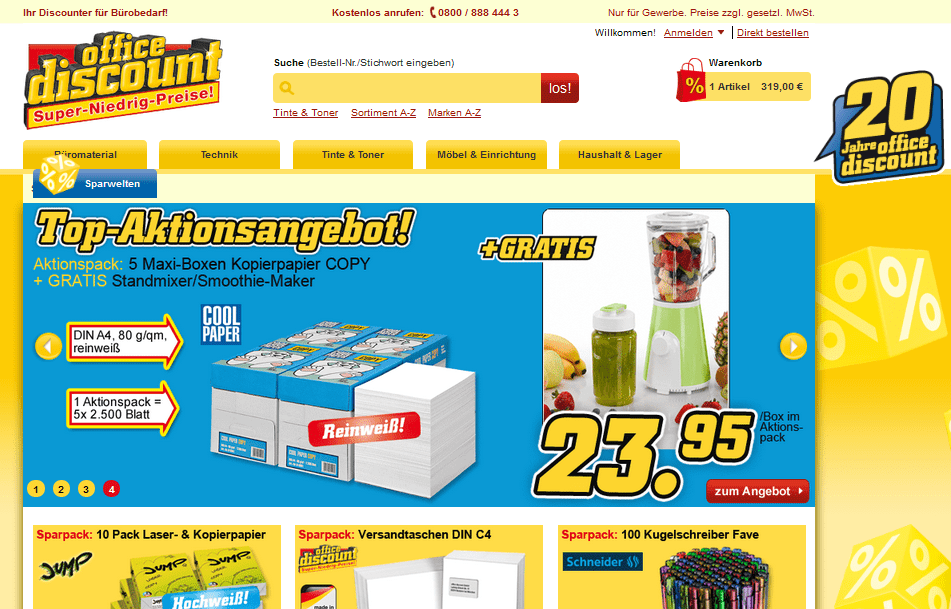 office discount Cashback