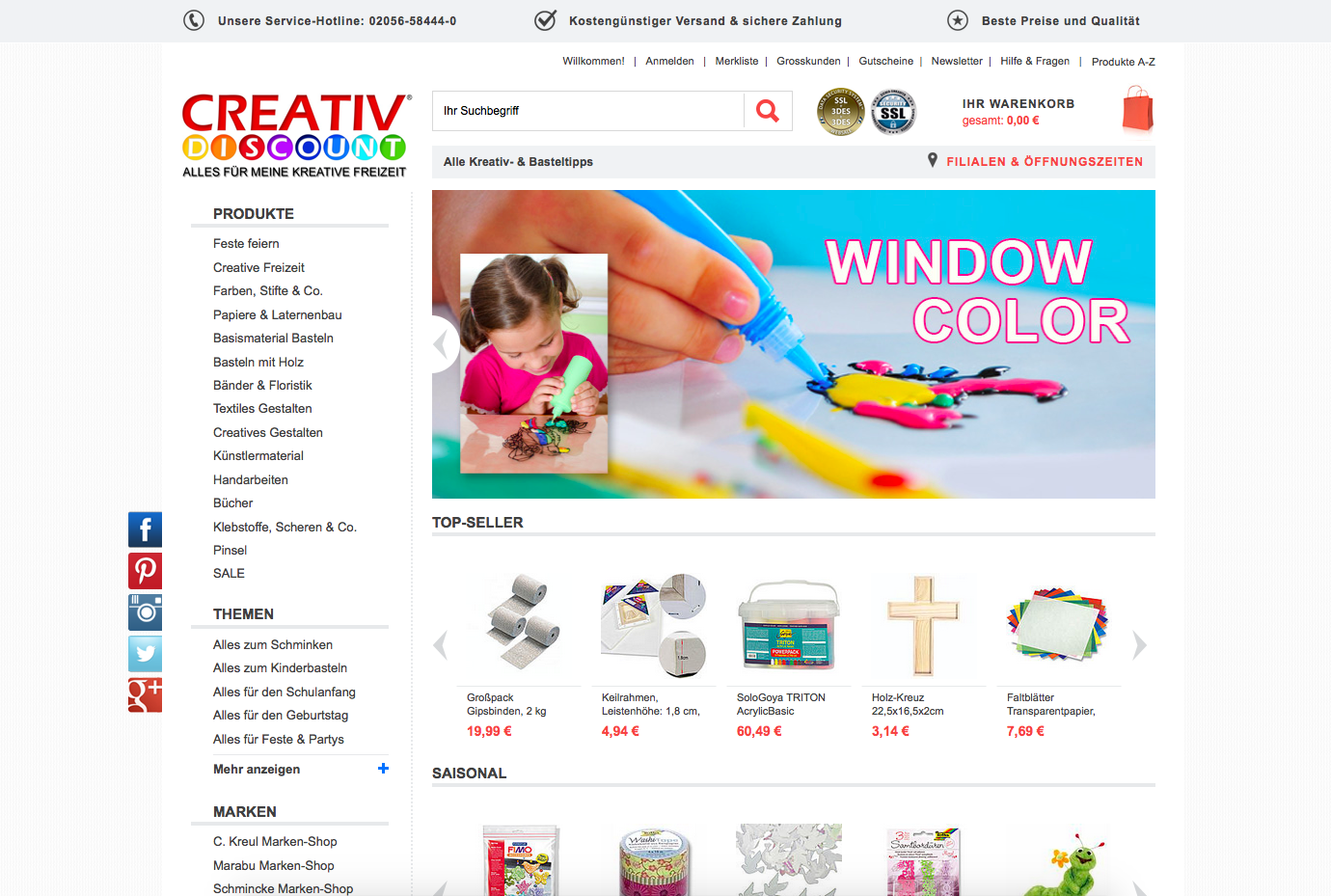 CreativDiscount.de Cashback