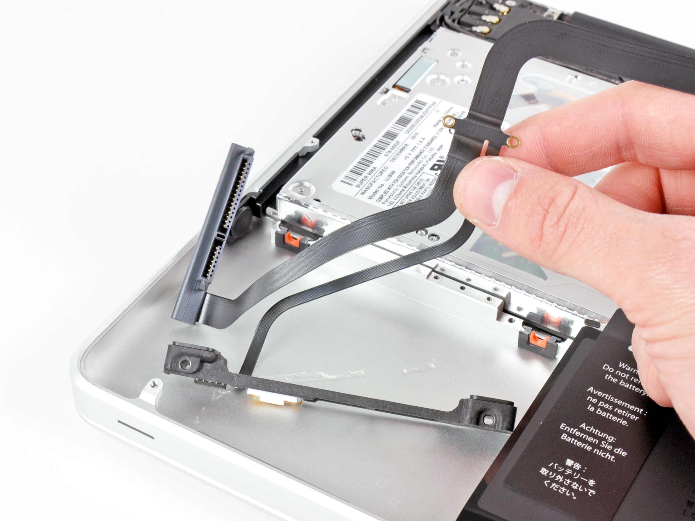 MacBook Pro 13" Unibody Mid 2012 Hard Drive Cable Replacement iFixit