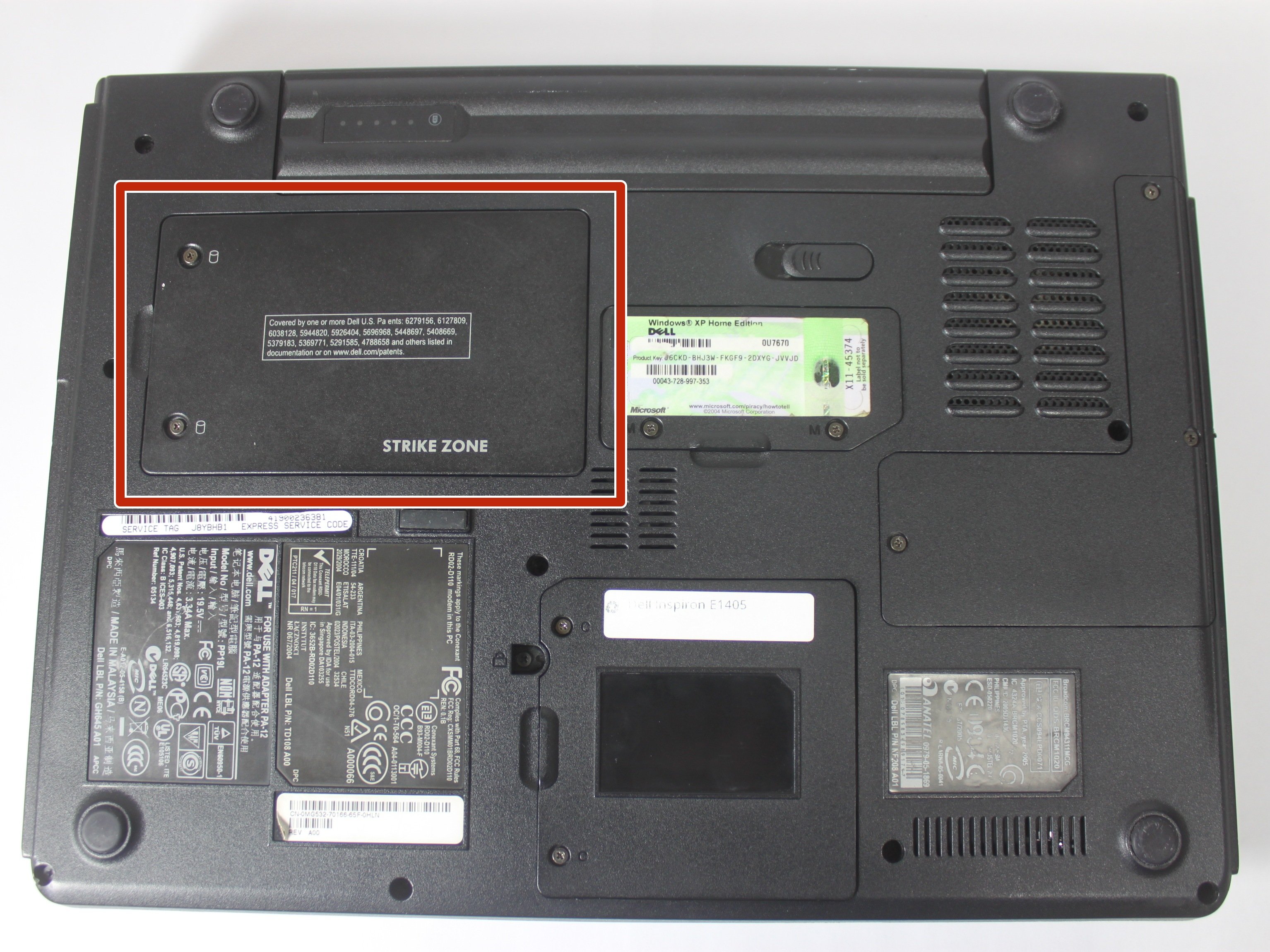 Dell Inspiron E1405 Hard Drive Replacement iFixit Repair Guide