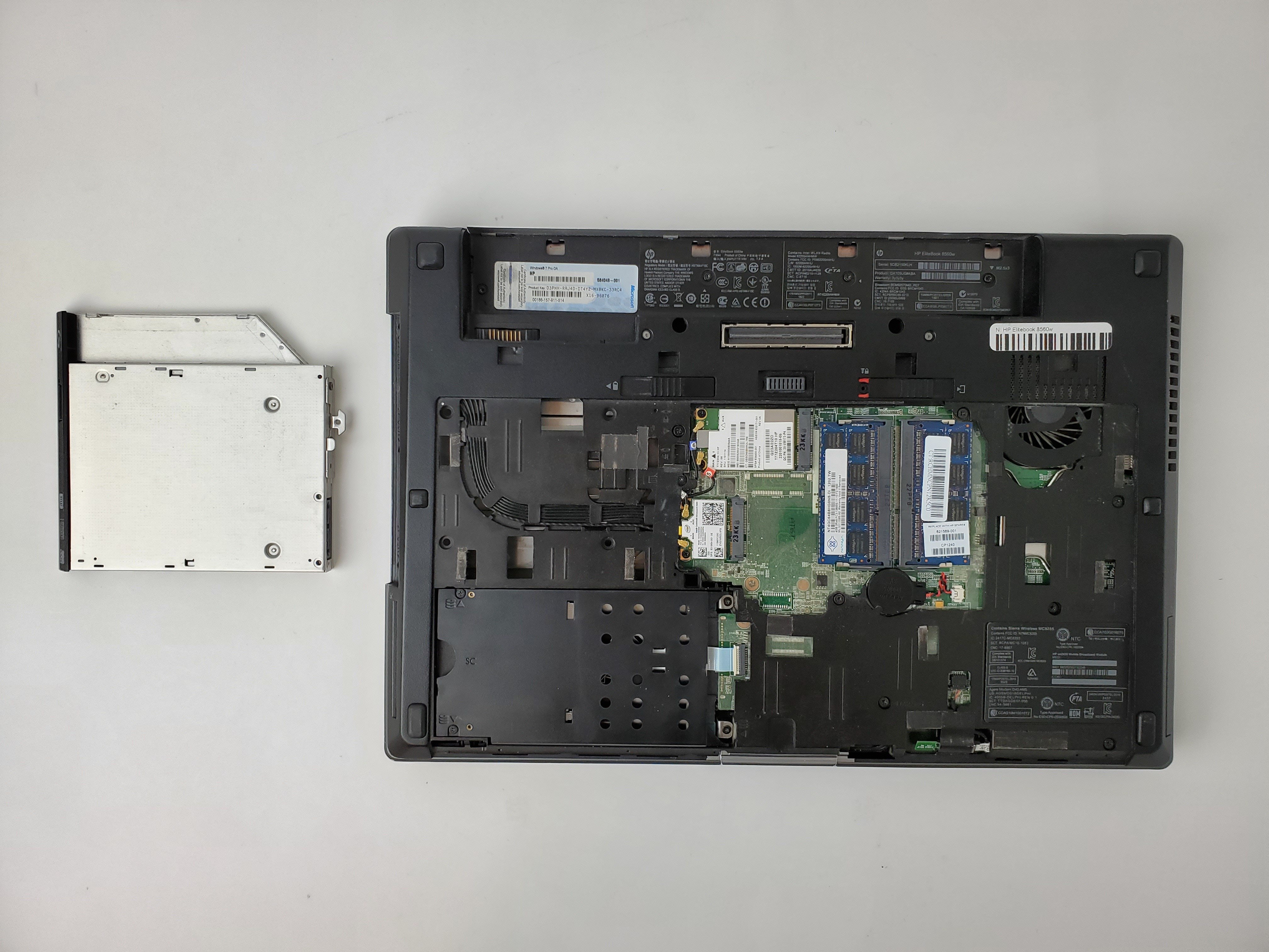HP EliteBook 8560w CD/DVD ROM Replacement iFixit Repair Guide