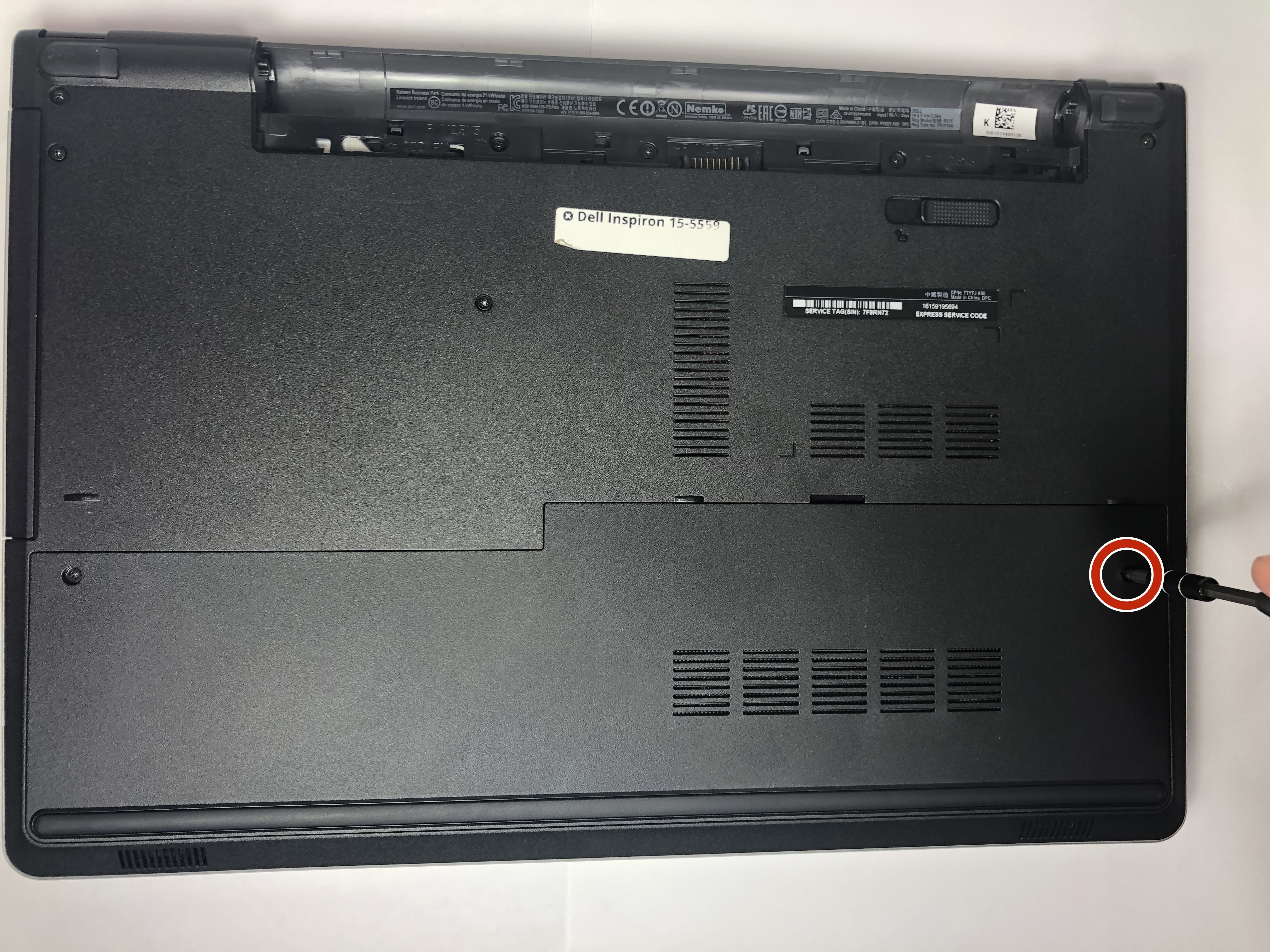 Dell Inspiron 155559 Back Panel Replacement iFixit Repair Guide
