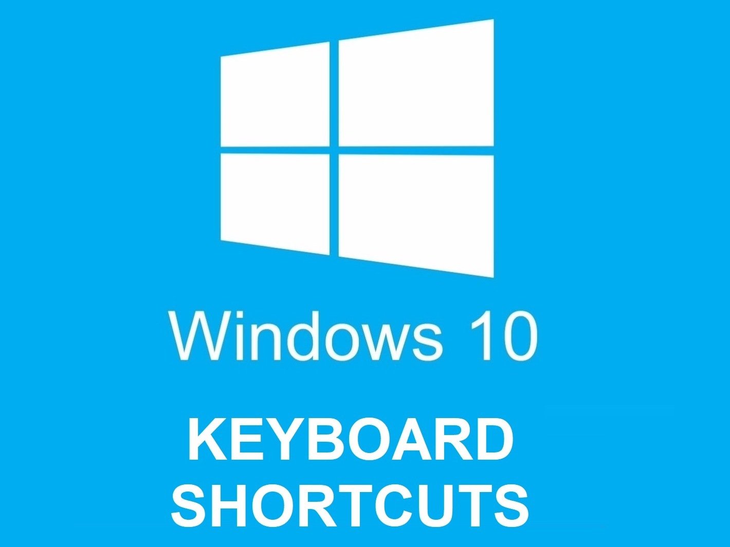 Windows 10 Keyboard Shortcuts Part 1 iFixit Repair Guide