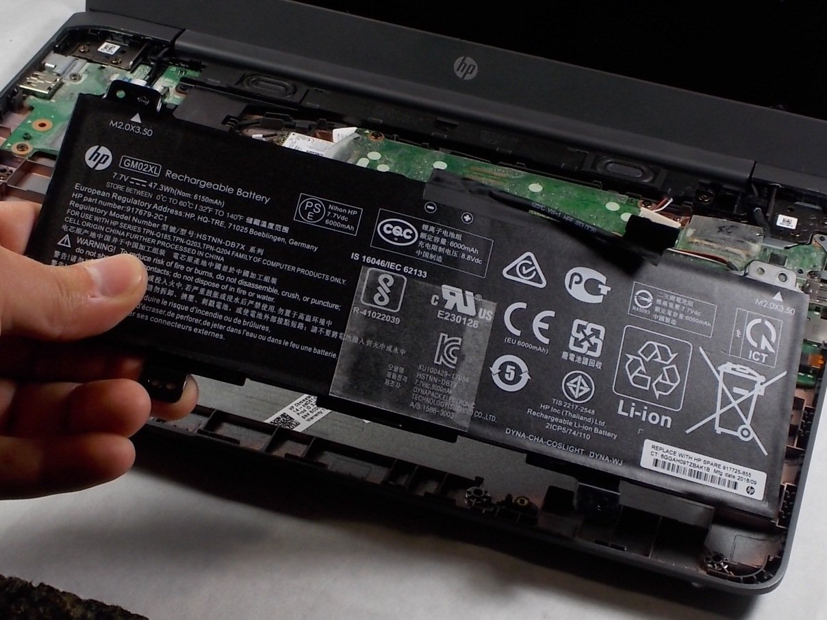 HP Chromebook 14ca061dx Battery Replacement iFixit Repair Guide