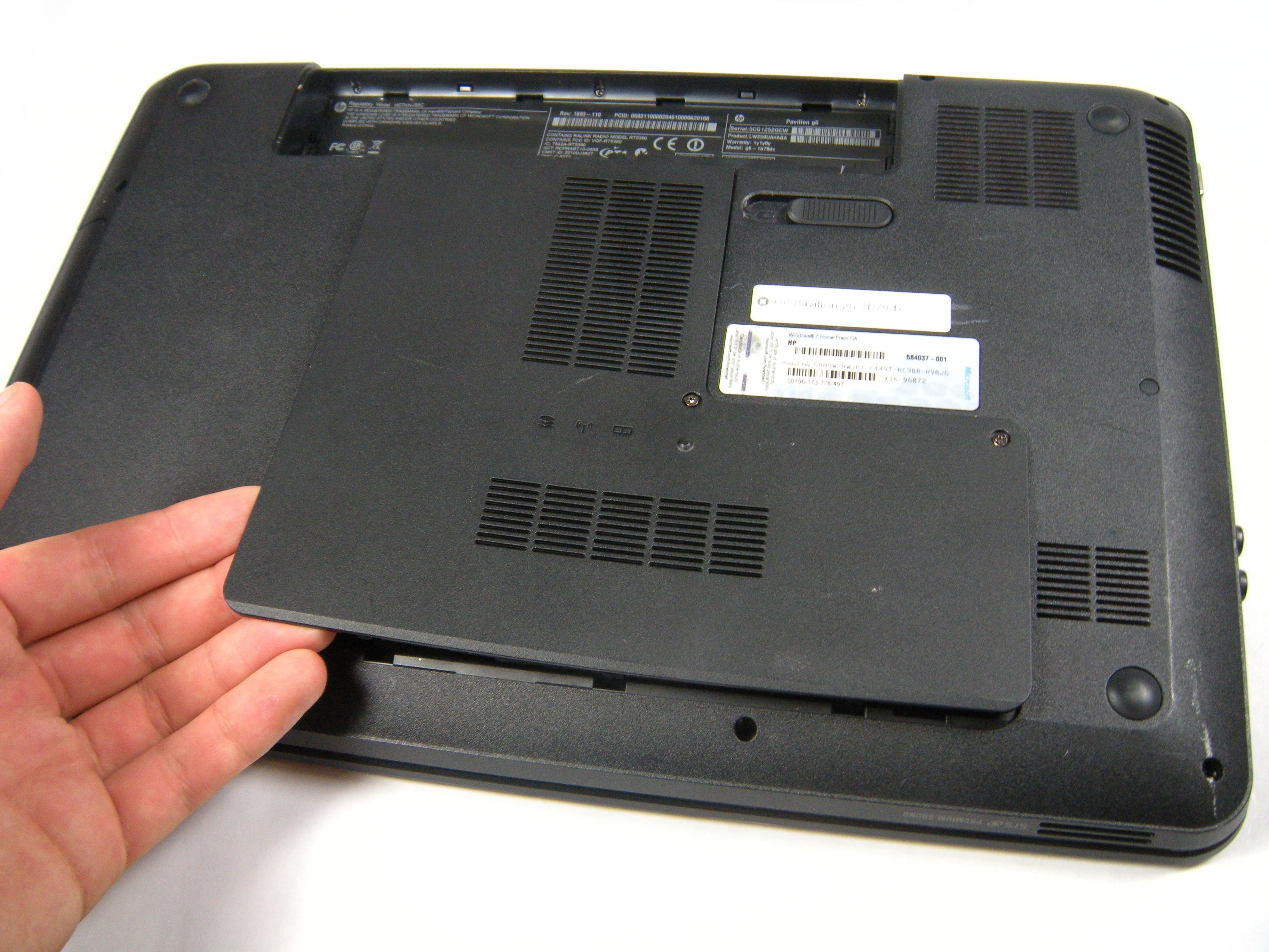 HP Pavilion g61b79dx Bottom Panel Replacement iFixit Repair Guide
