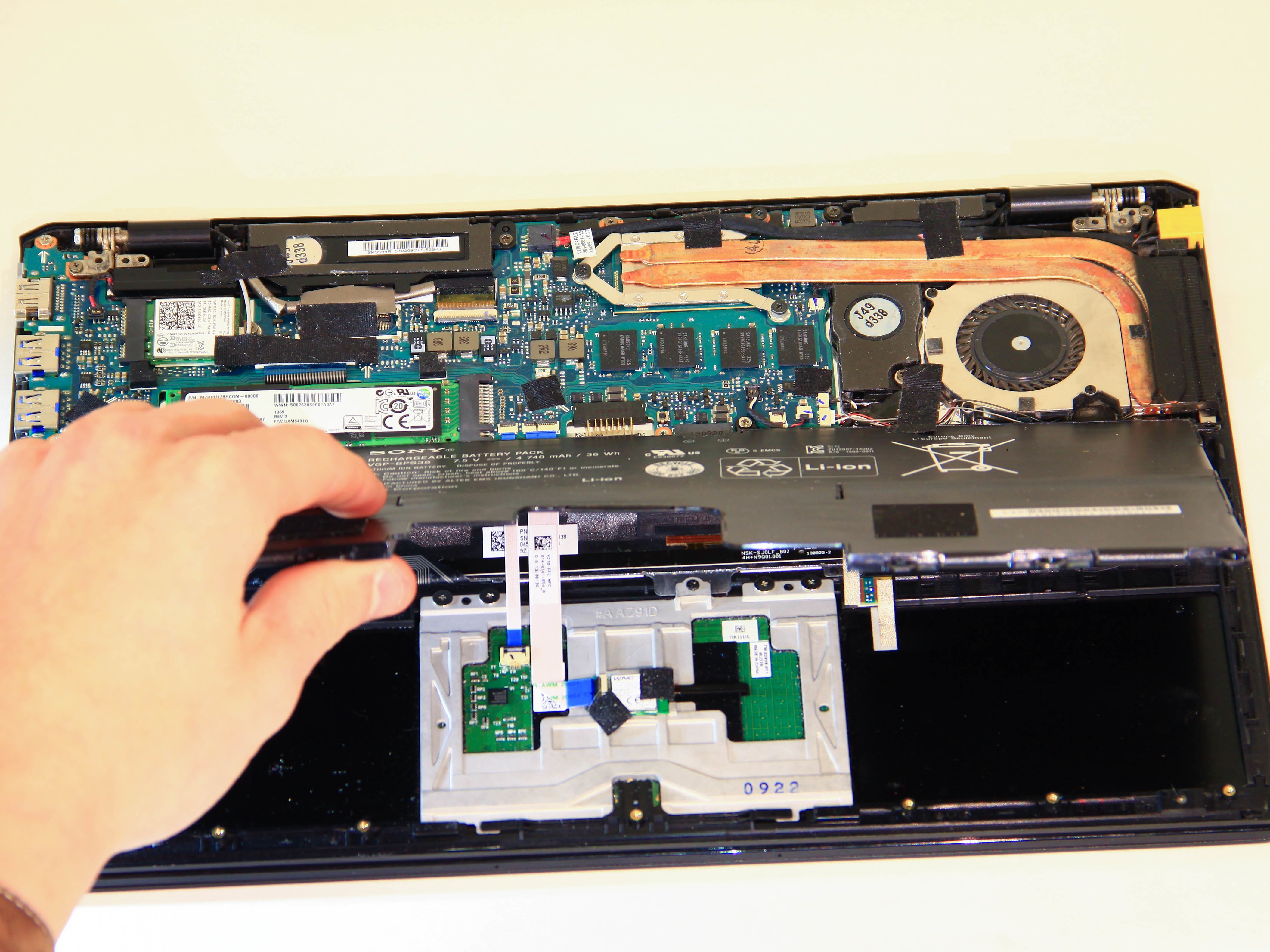 Sony Vaio Pro 13 Internal Battery Replacement iFixit Repair Guide