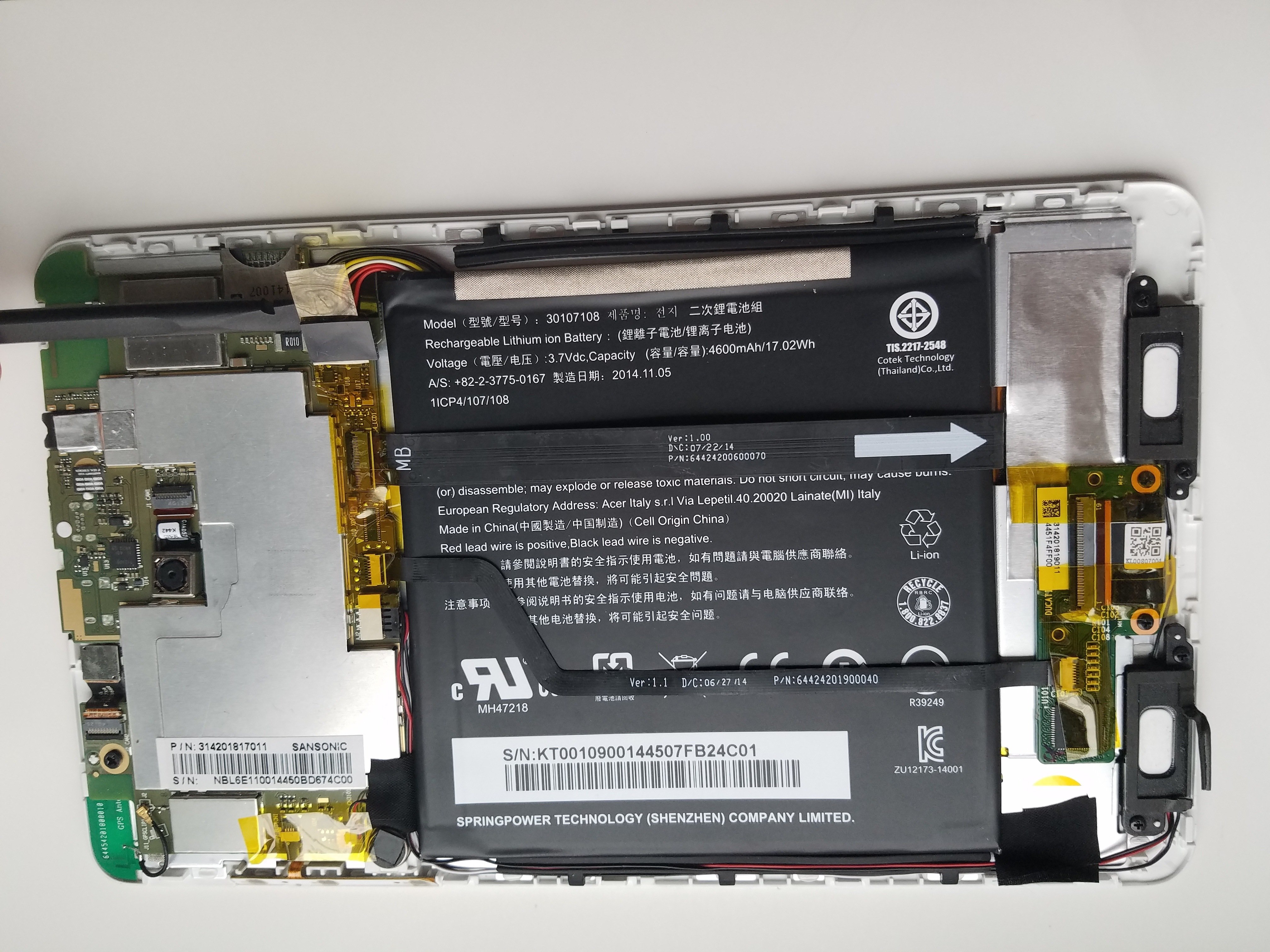 Acer Iconia Tab 8 A1840 Battery Replacement iFixit Repair Guide