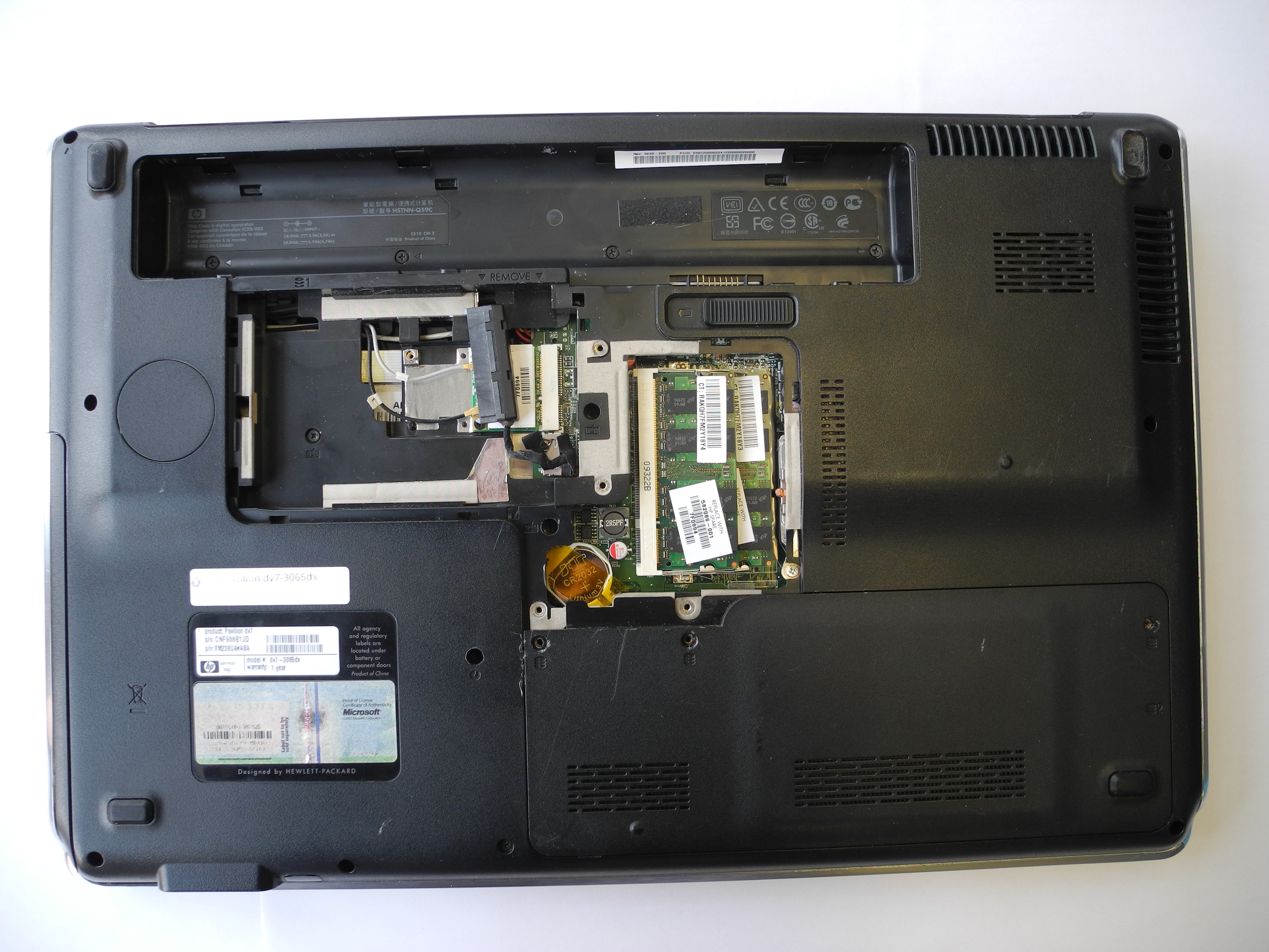 HP Pavilion dv73065dx RAM Replacement iFixit Repair Guide
