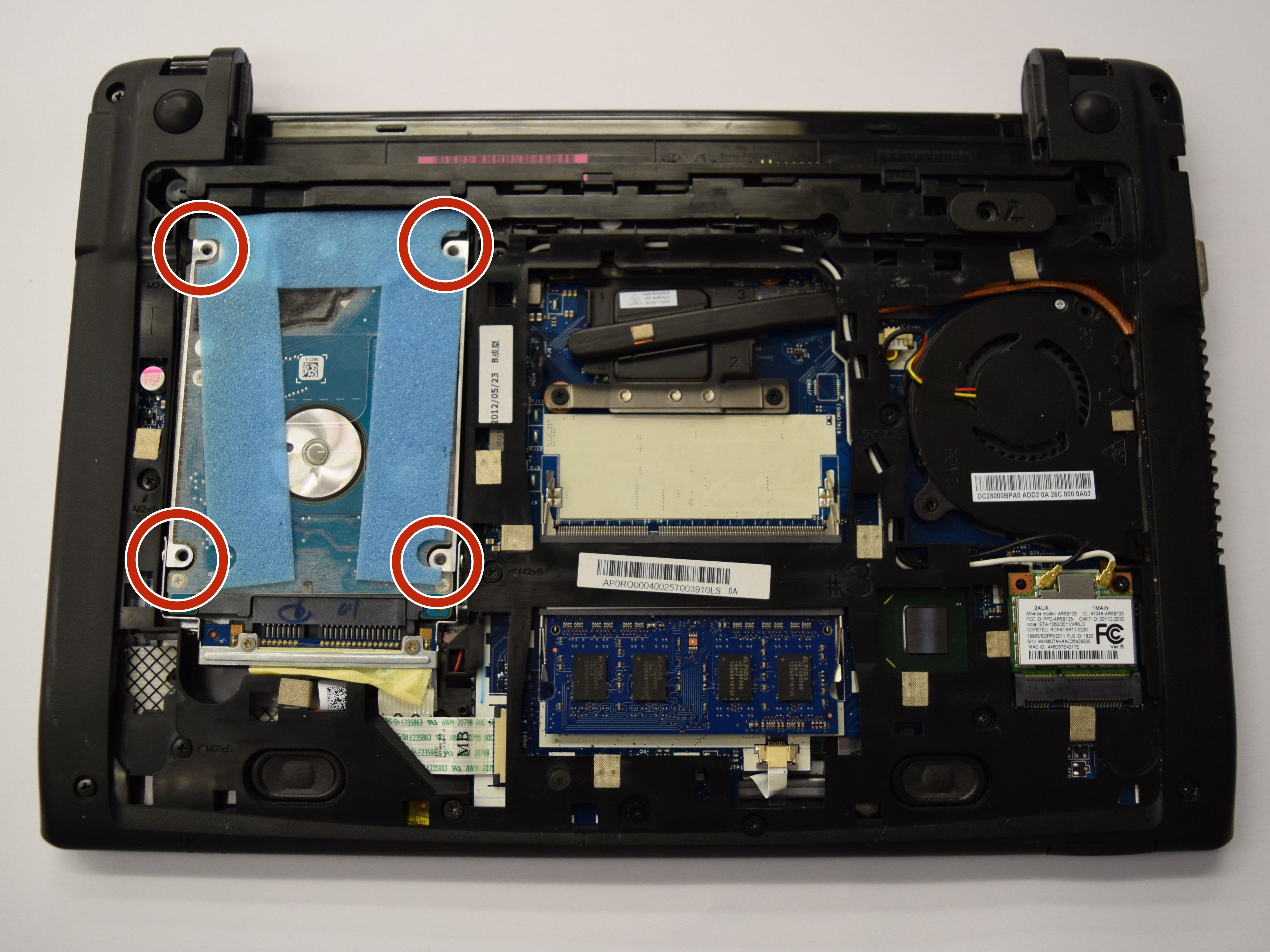 Acer Aspire One AO7562623 Hard Drive Replacement iFixit Repair Guide