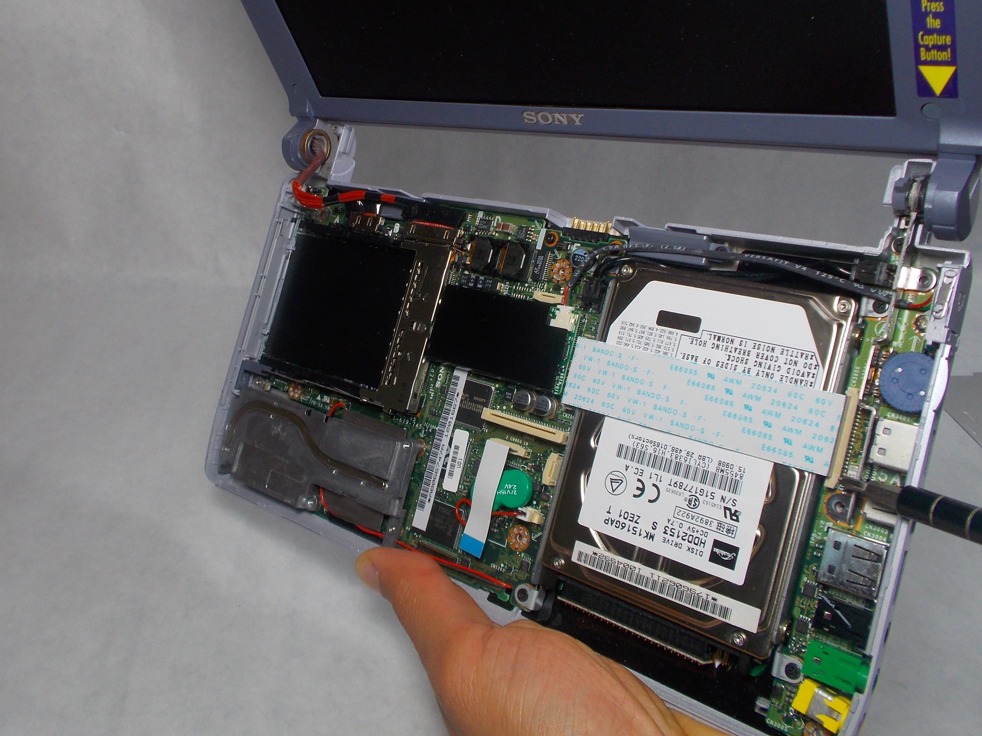 Sony Vaio PCG161L Hard Drive Replacement iFixit Repair Guide