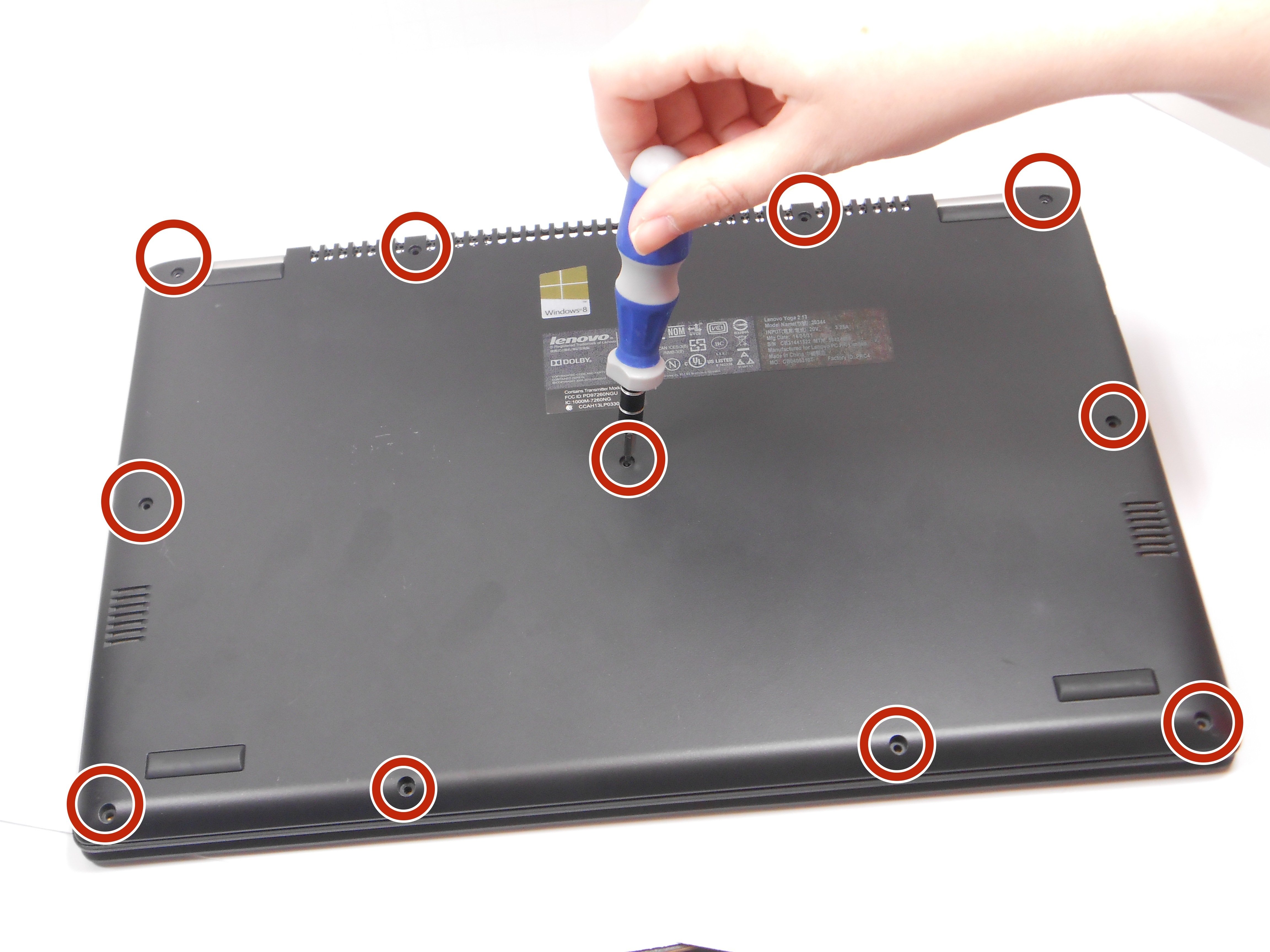 Lenovo Yoga 2 13" Back Panel Removal iFixit Repair Guide