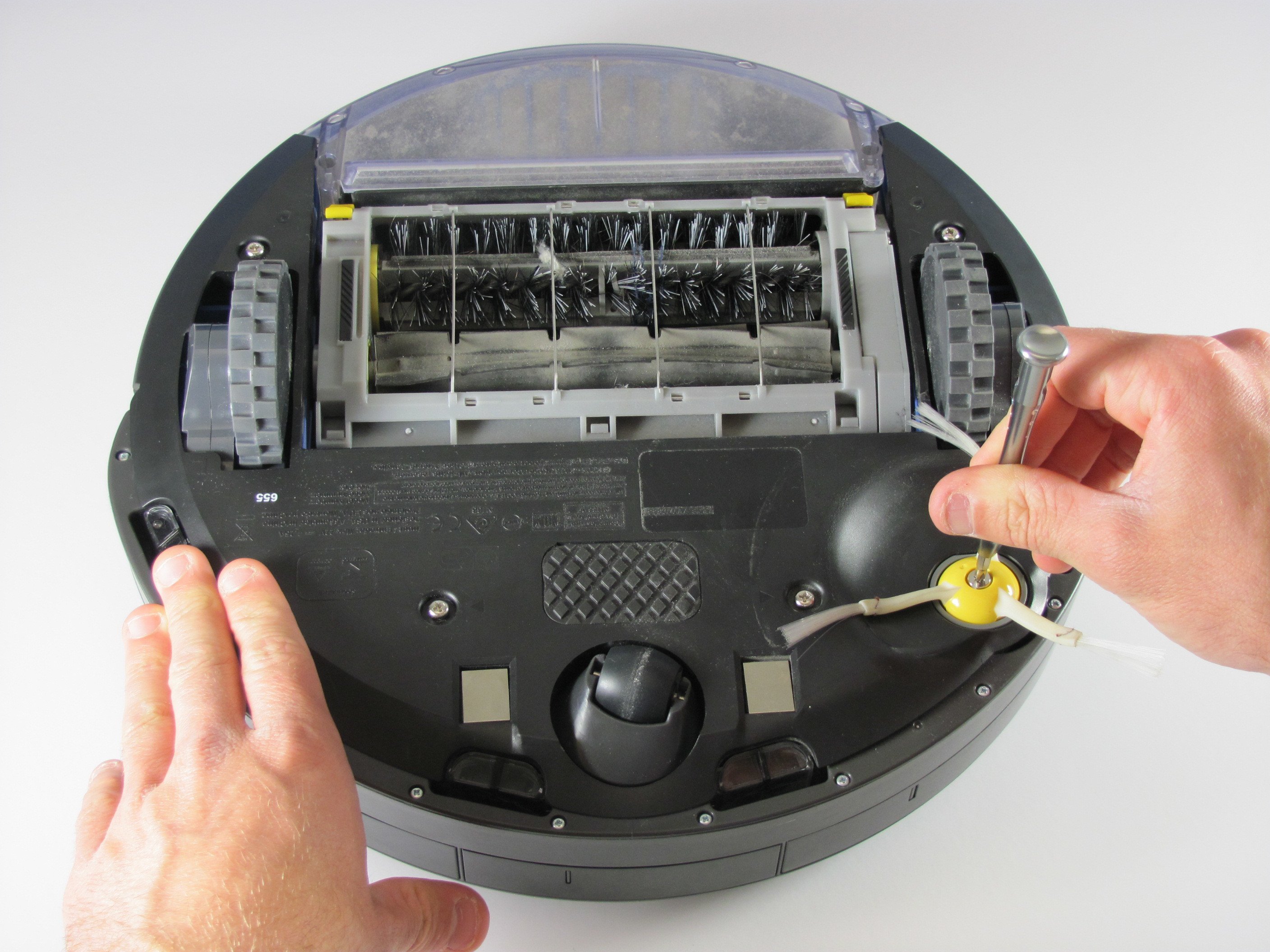 iRobot Roomba 655 Pet Series Side Brush and Back Panel Removal iFixit