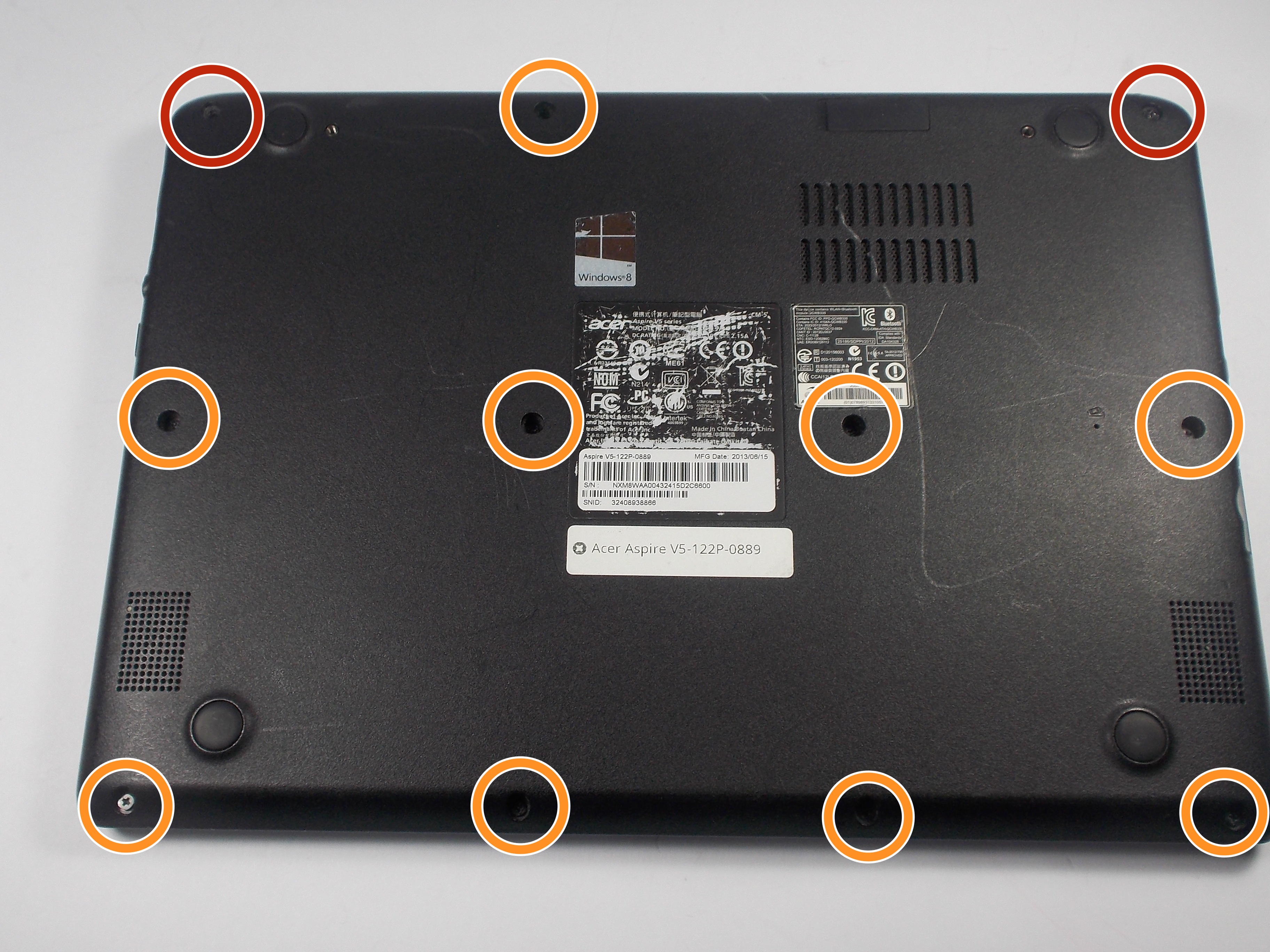 Acer Aspire V5122P0889 Battery Replacement iFixit Repair Guide