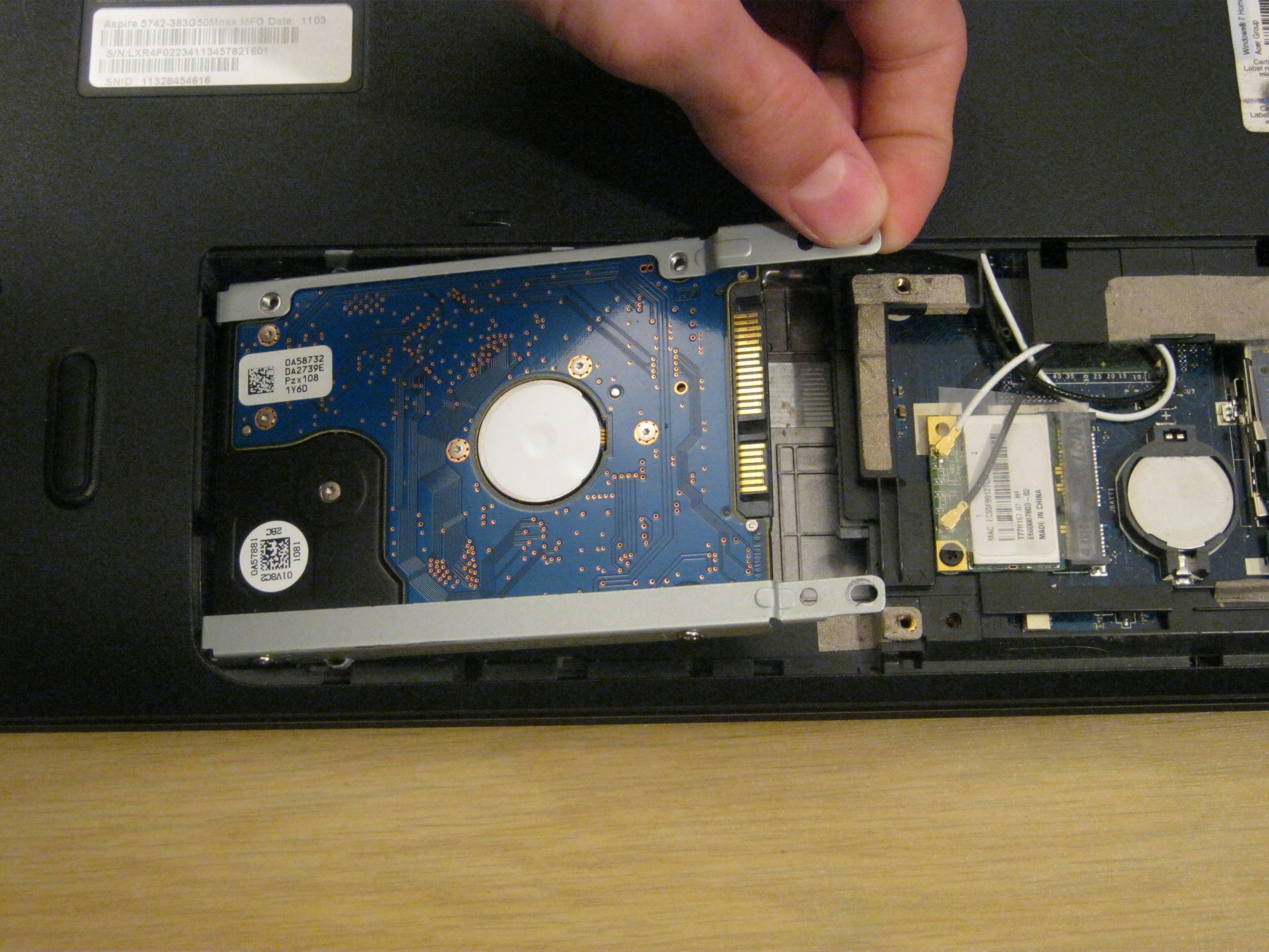 Acer Aspire 5742 Hard Drive Replacement iFixit Repair Guide