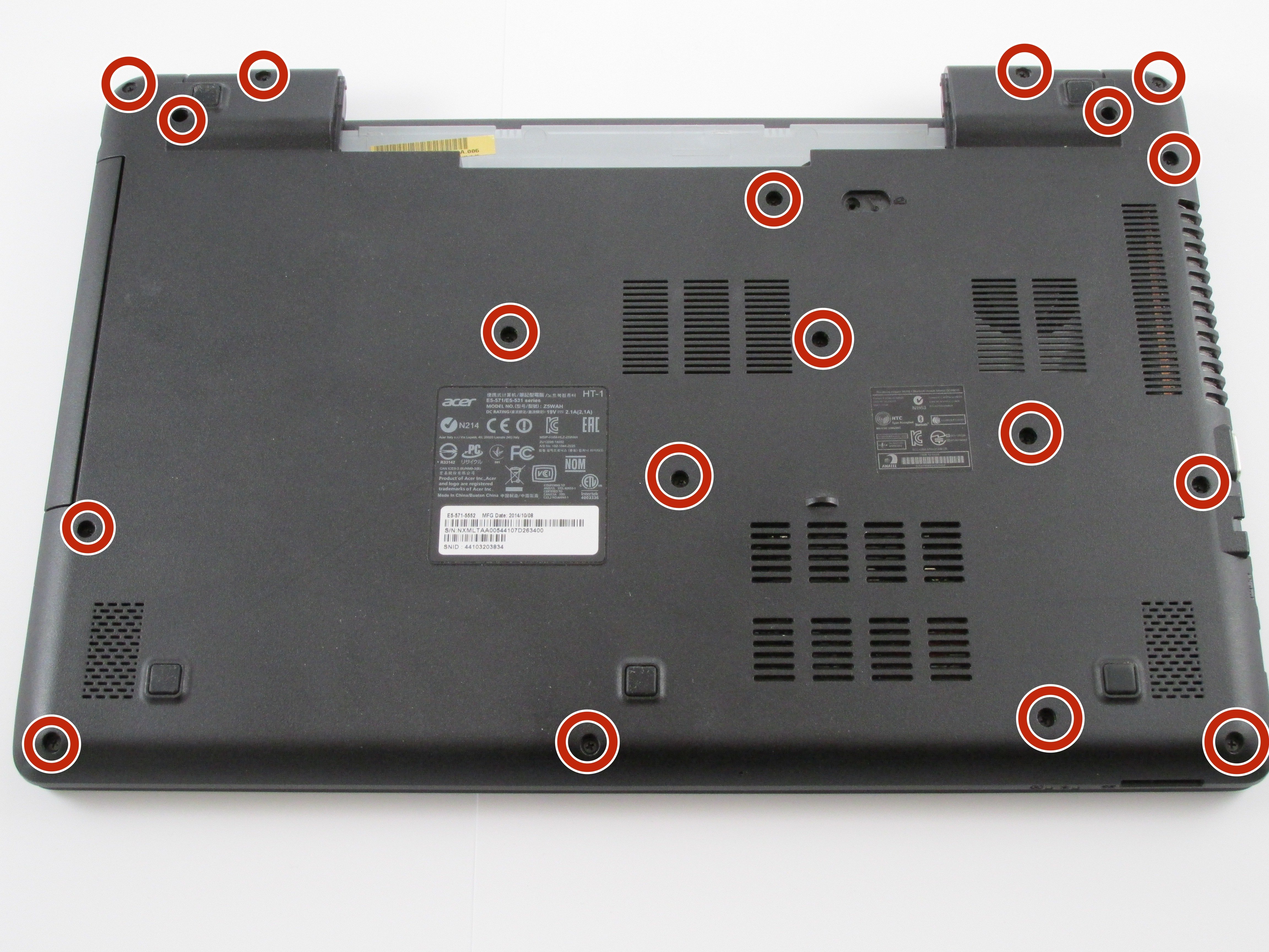 Acer Aspire E5571 Keyboard Replacement iFixit Repair Guide