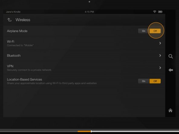 Connecting to WiFi with your Kindle Fire HDX 7" iFixit Repair Guide