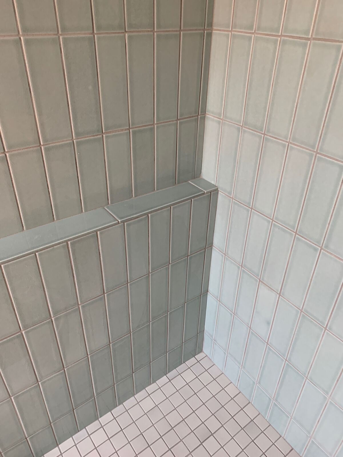 Soothing Matte Bathroom Floor Tiles and Shower Tile Fireclay Tile