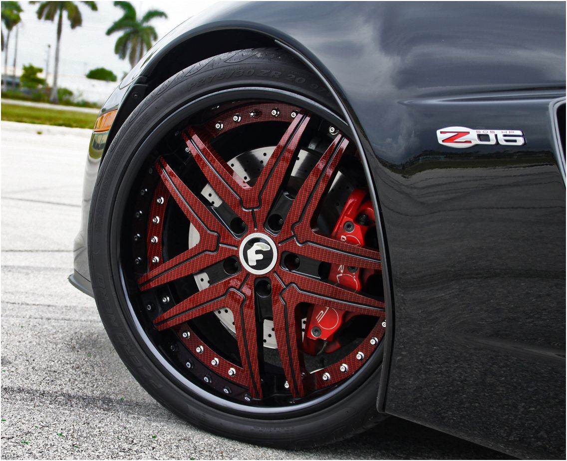 Red Carbon Fiber finish on Vizzo Rims Faxo
