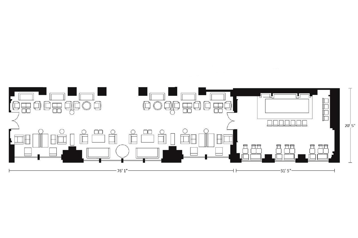 Grand Bar and Salon Event Venue in NYC Soho Grand Hotel