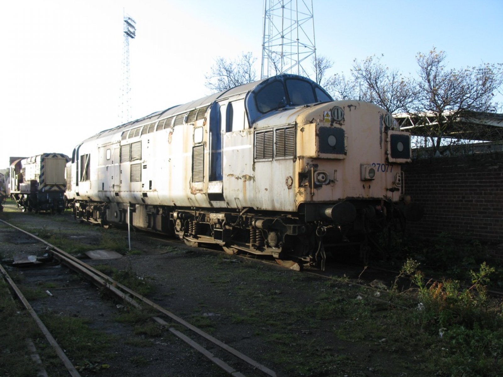 Photo of 37077 at Rotherham C.F. Booths Scrap Yard — trainlogger
