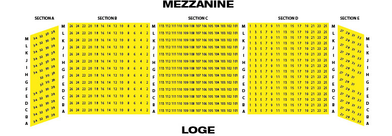 Ohio Theatre Seating Chart