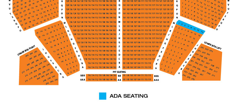 Palace Theare Seating Chart