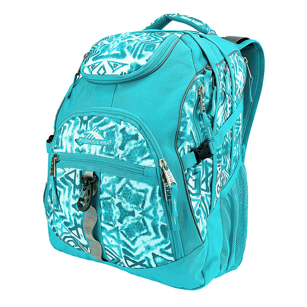 NEW High Sierra Access Backpack with 17" Laptop Pocket Teal Shibori