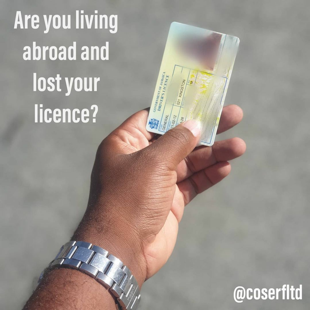 Substitute Driver's Licence (for all Licence Lost) COSERF