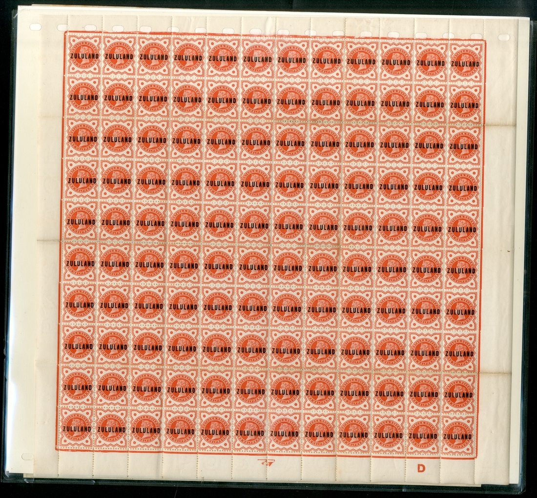 2300 Zululand 188893 Overprints on stamps of Great Britain Issued St...