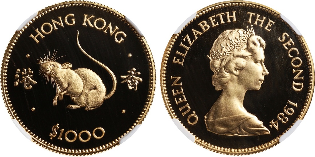 777 Hong Kong, gold 1000, 1984,
