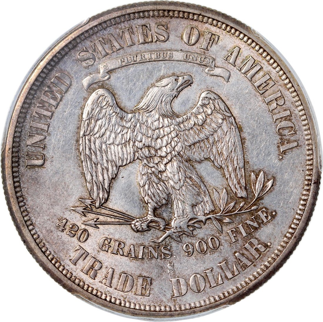 1046 USA, silver trade 1, 1875S,
