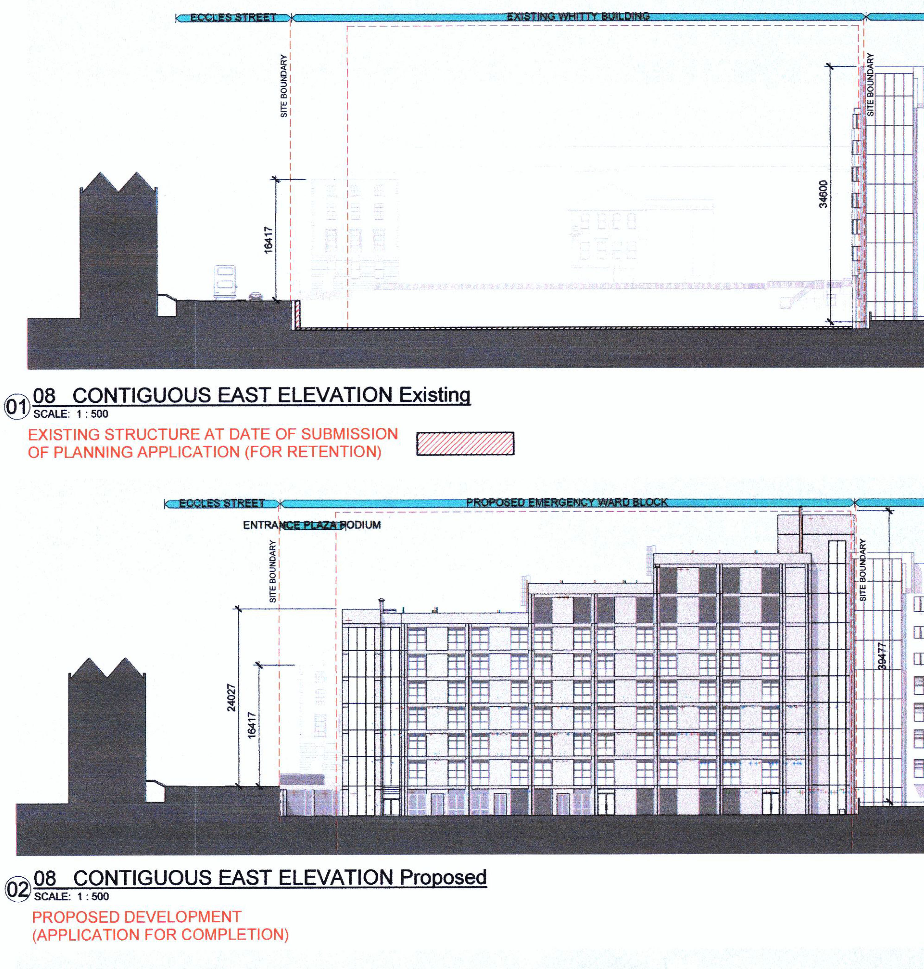 7 to nine storey building at Mater Hospital, Eccles Street, Dublin