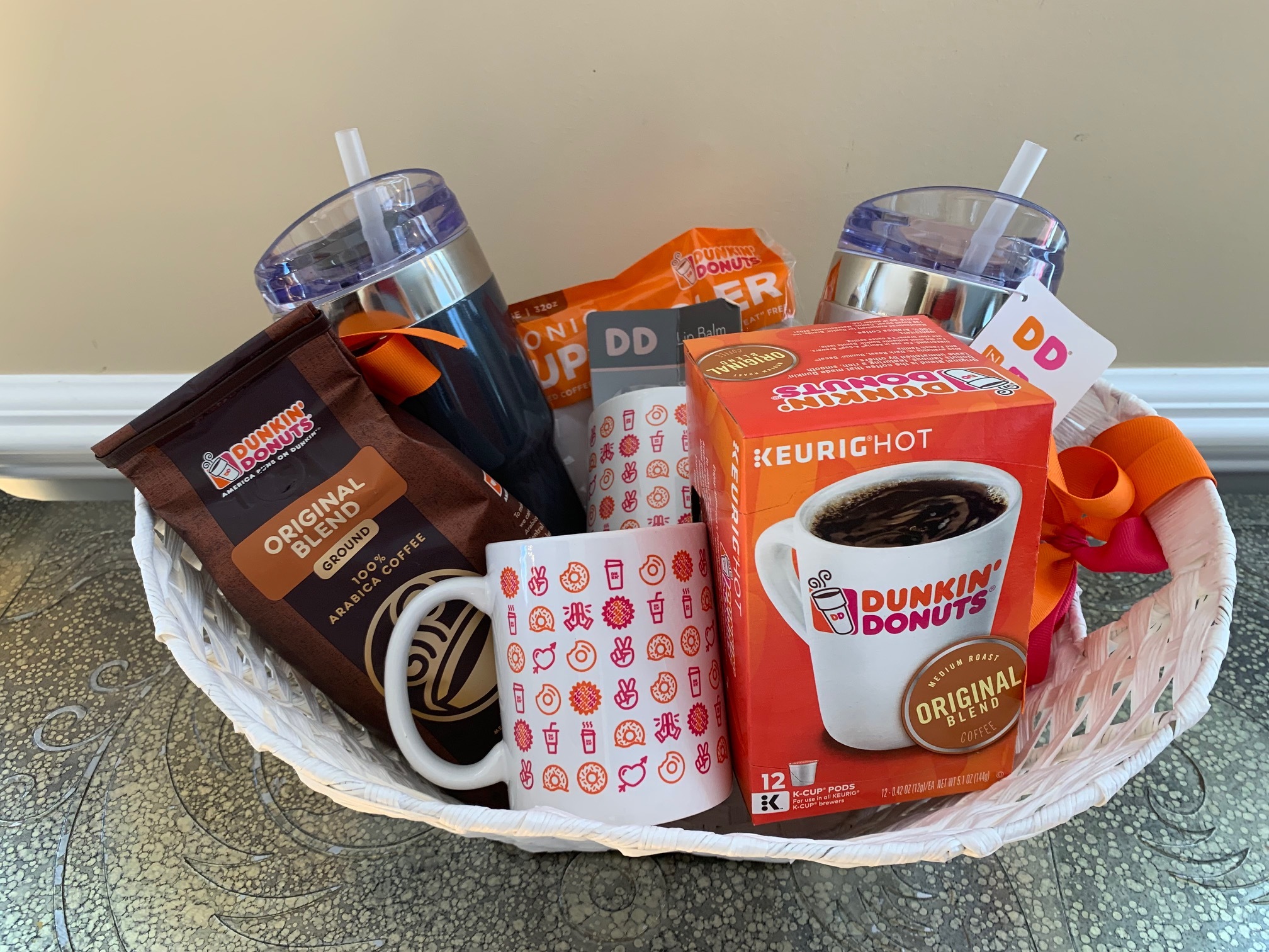 Dunkin' Donuts Gift Basket