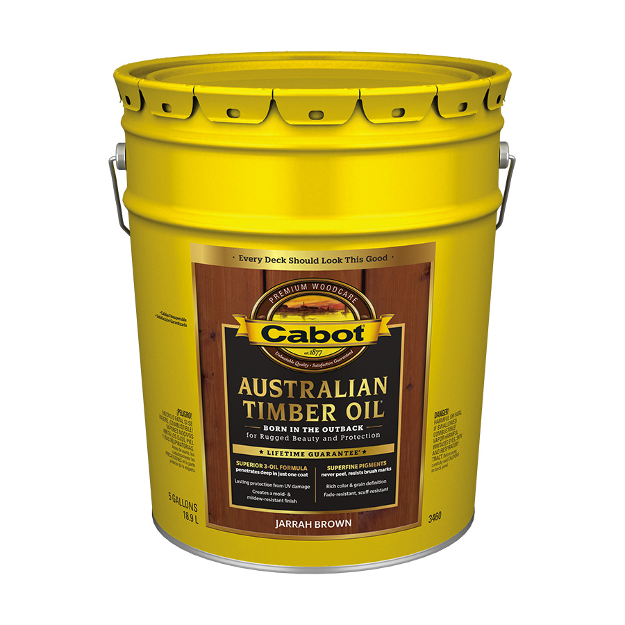 Cabot ATO Jarrah Brown Trans Exterior Wood Stain & Sealer 5 Gallon
