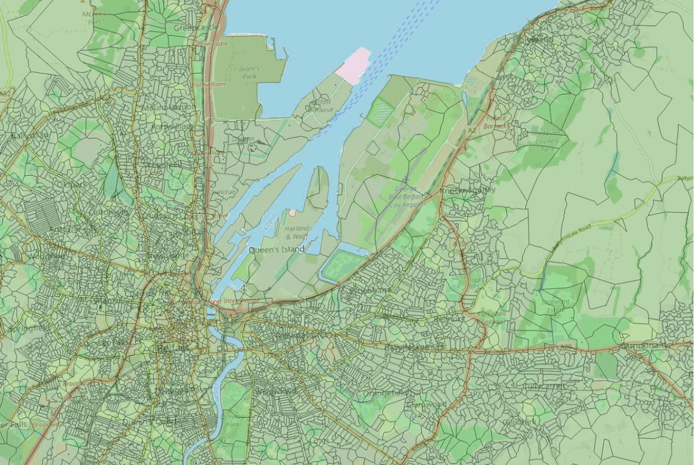 Northern Ireland Postcode Unit Polygons Geoplan