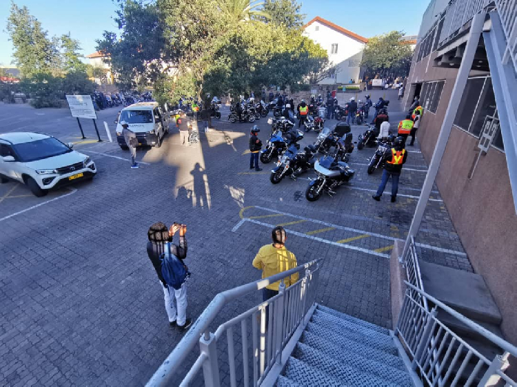 Bikers pray at Windhoek hospitals The Namibian