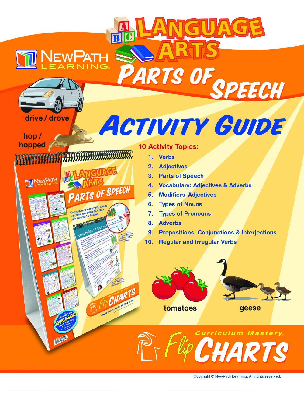 Parts of Speech Flip Chart Set Grades 48 MTA Catalogue