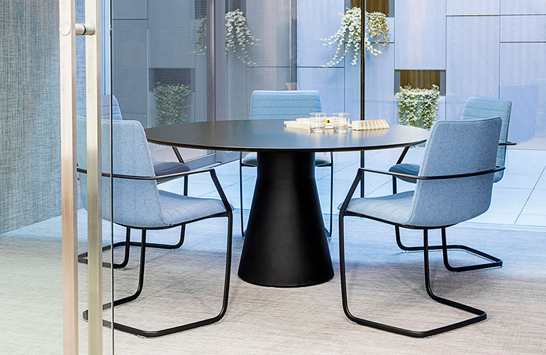 Andreu World’s Reverse Conference Table Embodies the Flexible Workplace